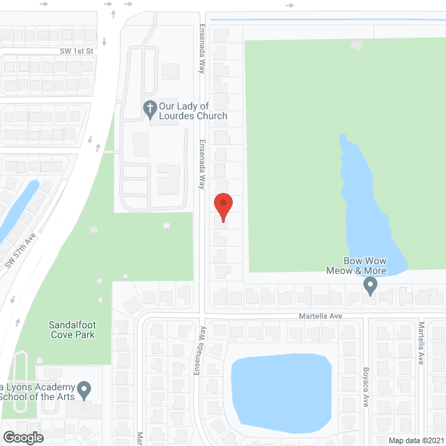 Map of the neighborhood around Rockwell Seniors Inc