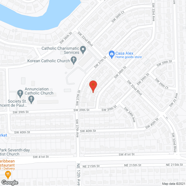 Map of the neighborhood around Perez, Yosvany