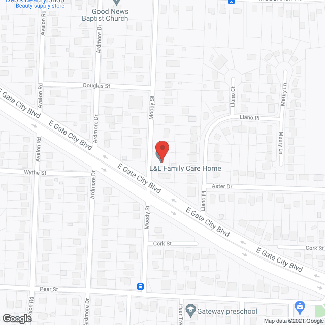 Map of the neighborhood around L and L Family Care Home