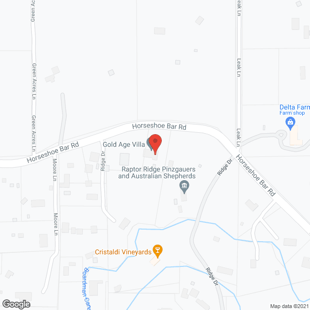 Map of the neighborhood around Gold Age Villa