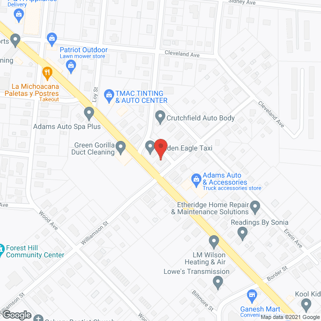 Map of the neighborhood around Above and Beyond Family Care Home LLC