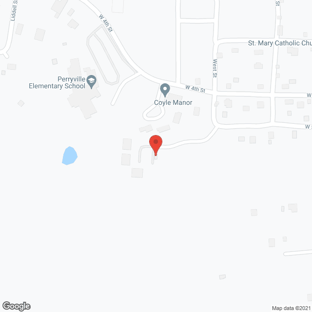 Map of the neighborhood around Elmtree Apartments