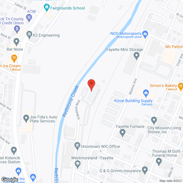 Map of the neighborhood around Meadow Heights