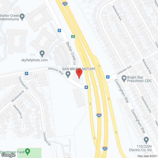 Map of the neighborhood around TLC Home Care
