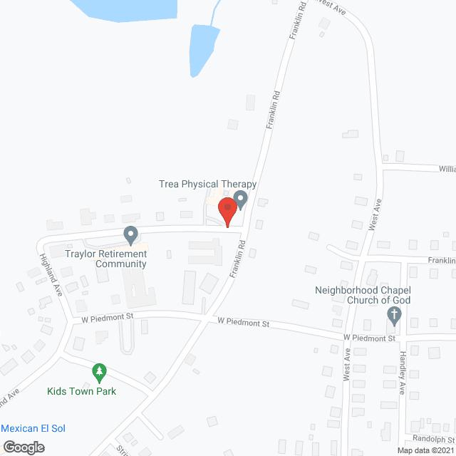 Map of the neighborhood around Williamsburg Manor II