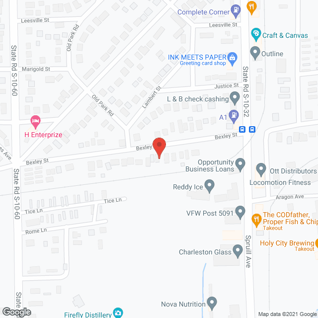 Map of the neighborhood around Park Circle Home 1