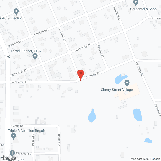 Map of the neighborhood around Cherry Street Village