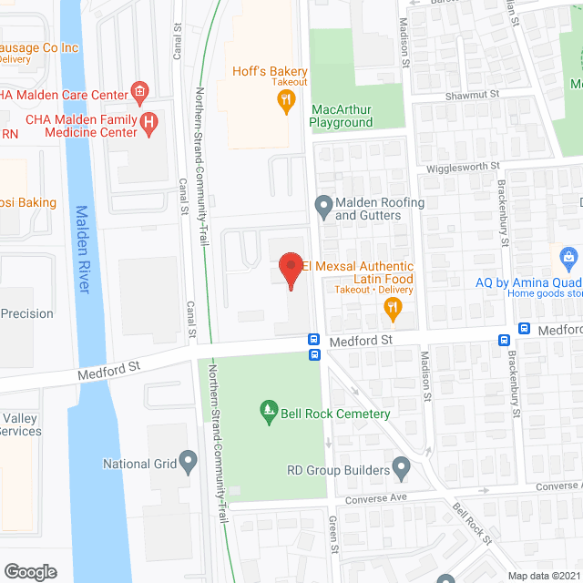 Map of the neighborhood around Robinson Cuticura