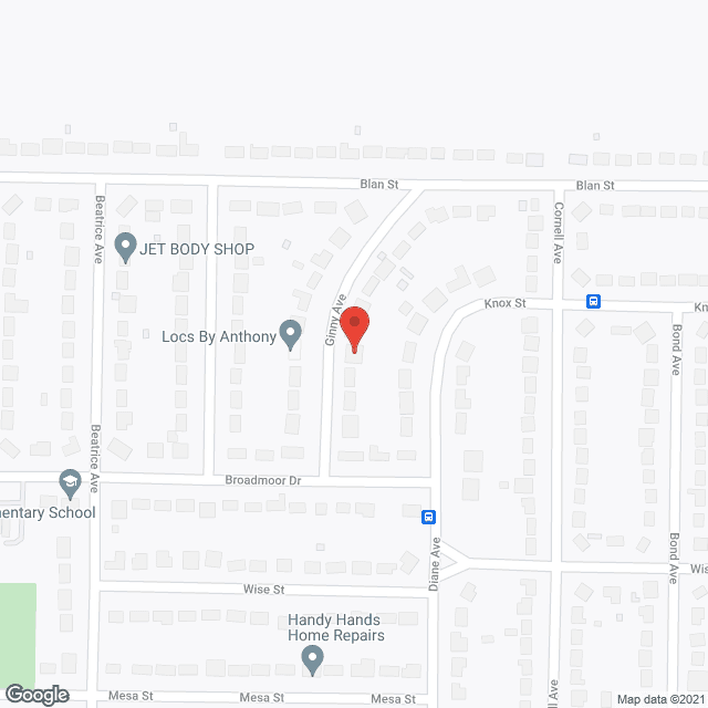 Map of the neighborhood around Shunammites Way