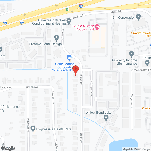 Map of the neighborhood around Villa Care, Inc.
