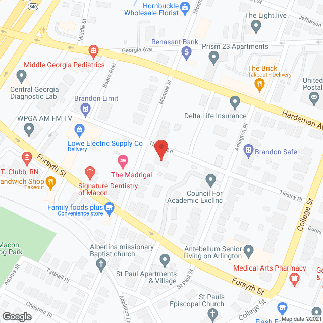 Map of the neighborhood around Spring Villa Personal Care
