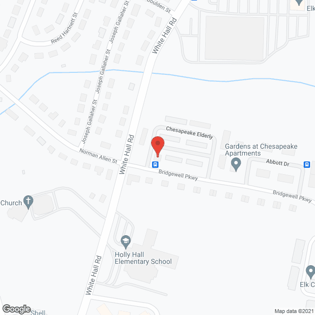 Map of the neighborhood around Chesapeake Apartments