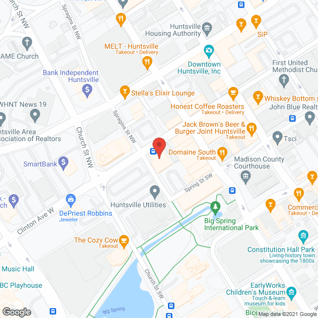 Map of the neighborhood around Russel Erskine