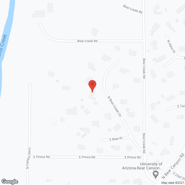 Map of the neighborhood around Fountain Court