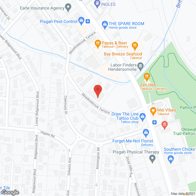 Map of the neighborhood around Winchester House #1