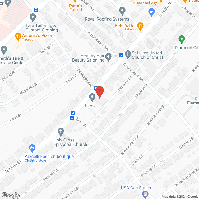 Map of the neighborhood around St. John Apartments