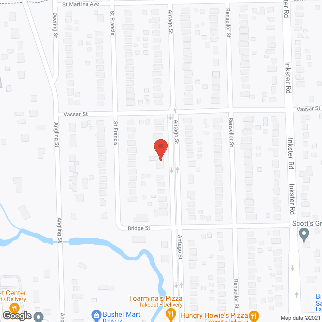 Map of the neighborhood around Jenkins Manor