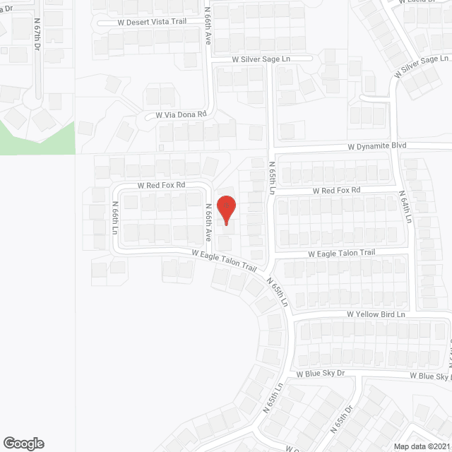 Map of the neighborhood around Hidden Manor ACH