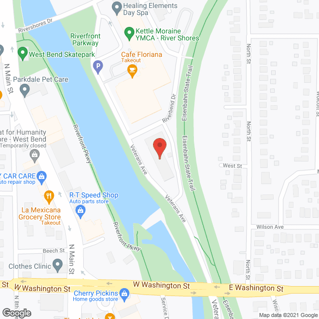 Map of the neighborhood around Rivershores Regency