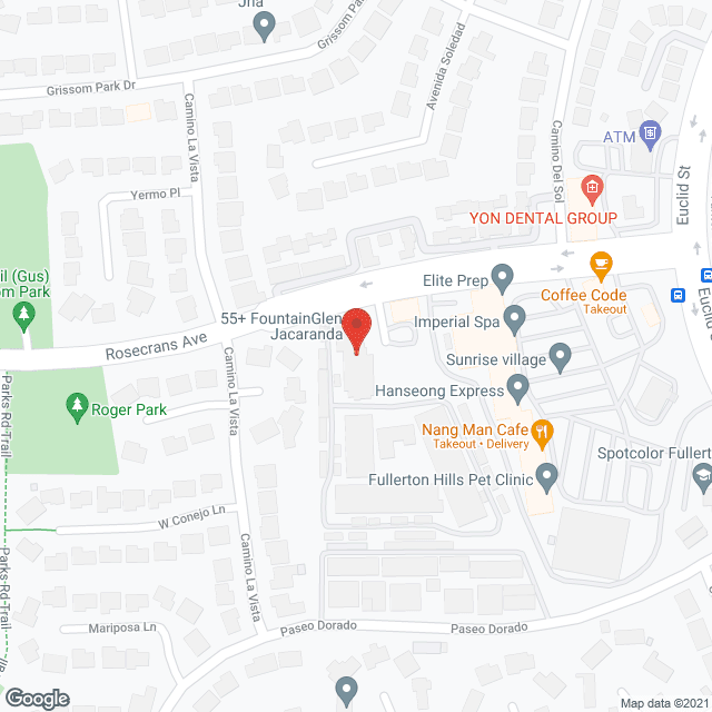 Map of the neighborhood around Jacaranda