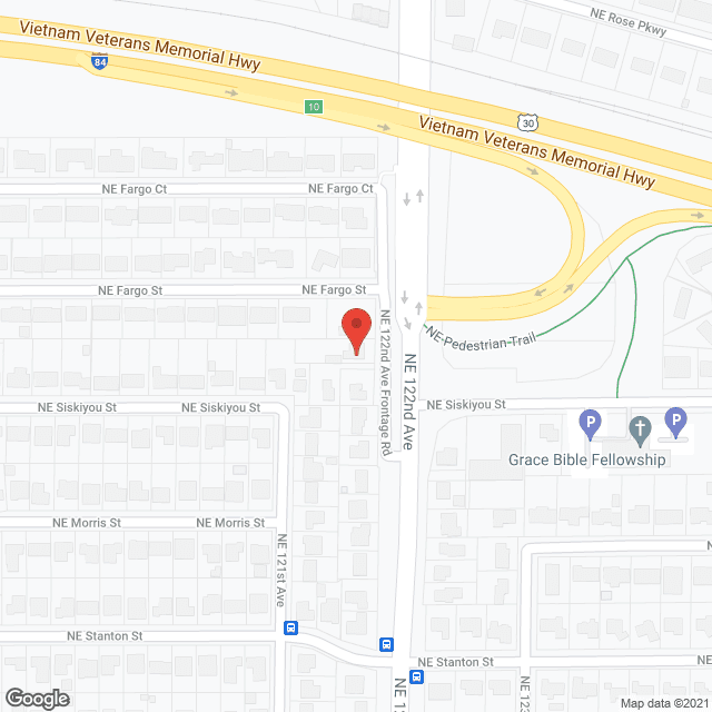 Map of the neighborhood around Gramma's Home Care