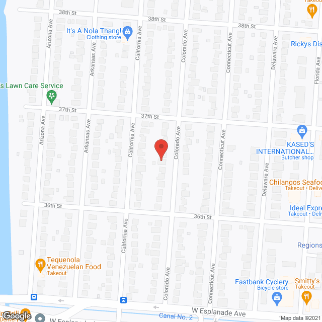 Map of the neighborhood around A and D Adult Residential Care - Kenner