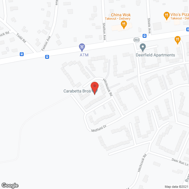 Map of the neighborhood around Deerfield Apartments