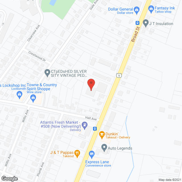 Map of the neighborhood around Maple Hill Apartments