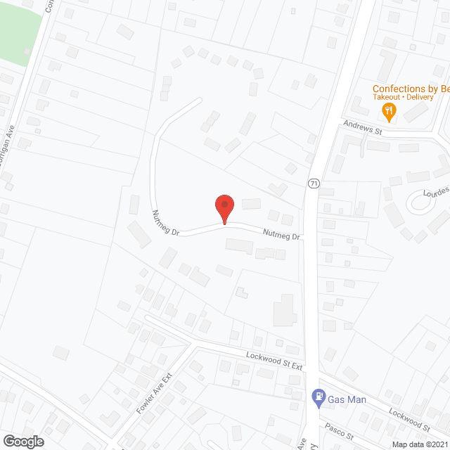 Map of the neighborhood around Bradley Estates Phase II
