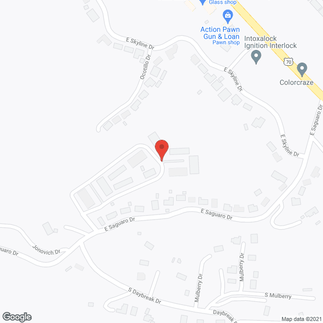 Map of the neighborhood around Madera Peak Vista