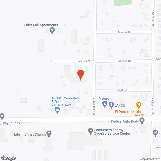 Map of the neighborhood around Orchard Place Manor