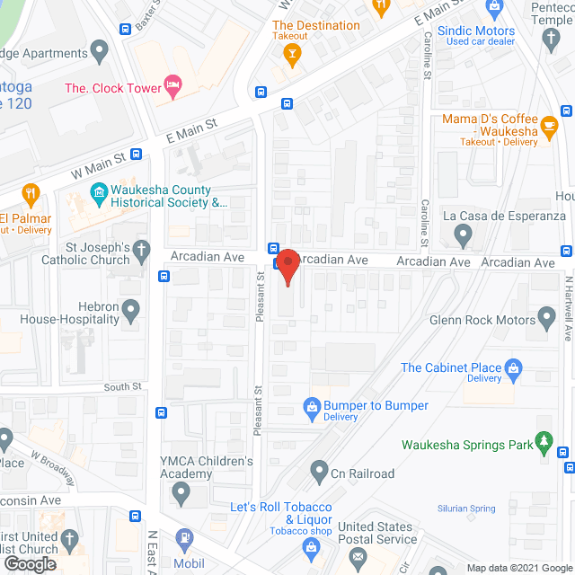 Map of the neighborhood around Senior House Apartments