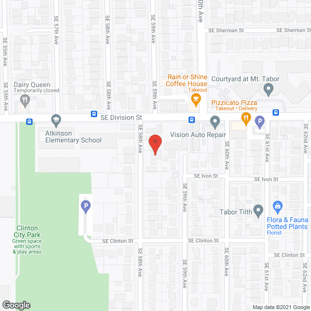 Map of the neighborhood around Lumi AFCH