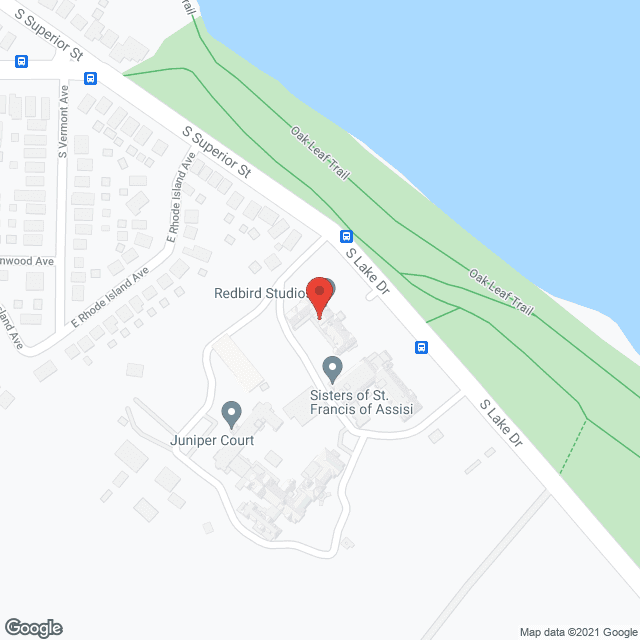 Map of the neighborhood around Canticle Court