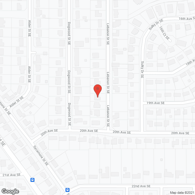 Map of the neighborhood around C.J. Adult Family Home