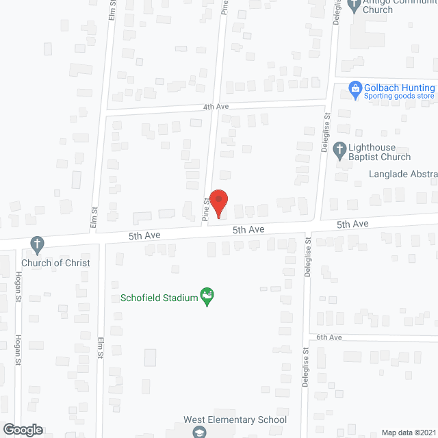 Map of the neighborhood around Dan and Roxanne's Adult Foster Home