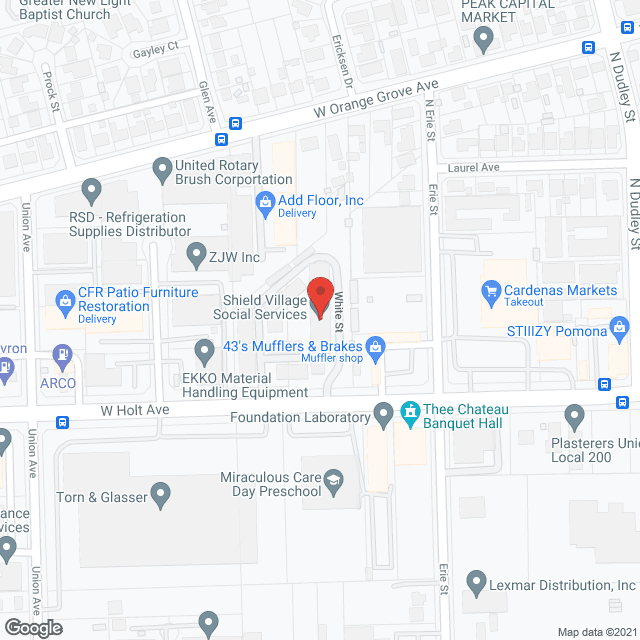 Map of the neighborhood around Tivoli Plaza