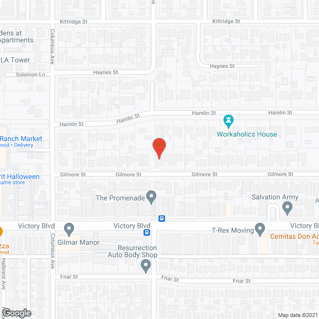 Map of the neighborhood around Paz Home Care