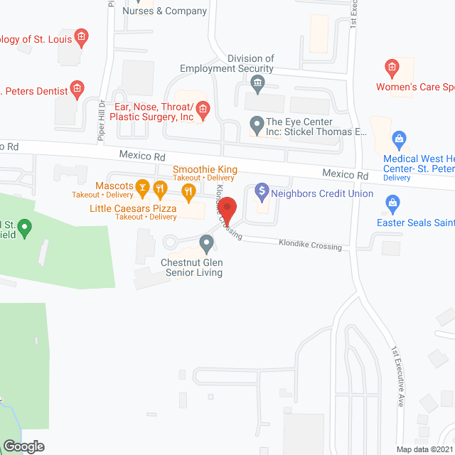 Map of the neighborhood around Chestnut Terrace II