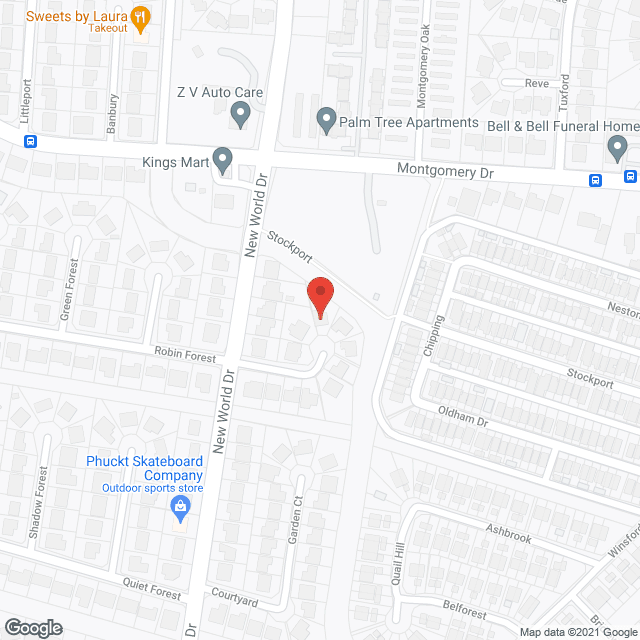 Map of the neighborhood around Heavenly Adult Personal Care Home