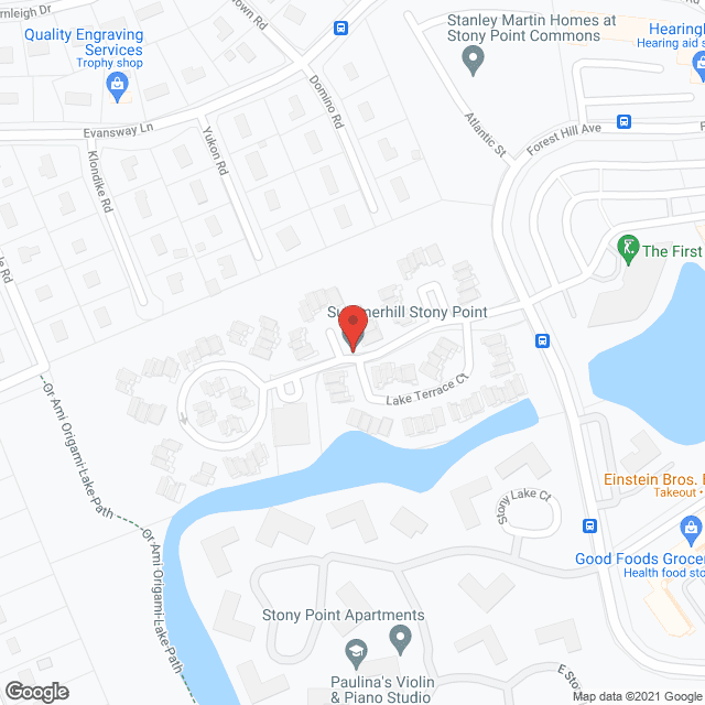 Map of the neighborhood around Summerhill at Stony Point