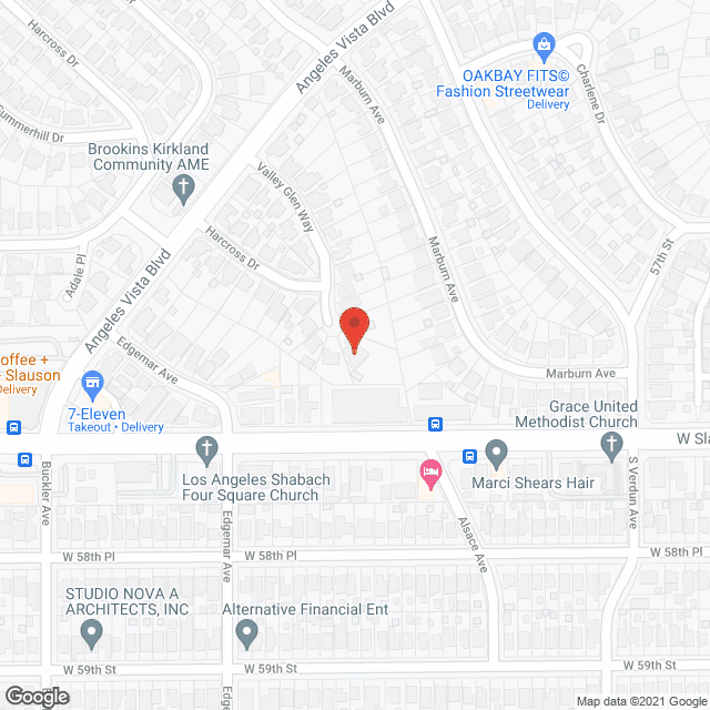 Map of the neighborhood around Oath- West