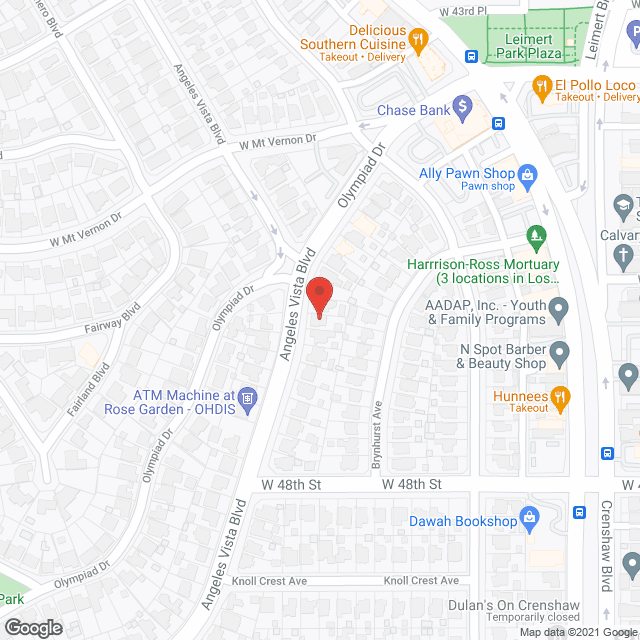Map of the neighborhood around Oath- Vista