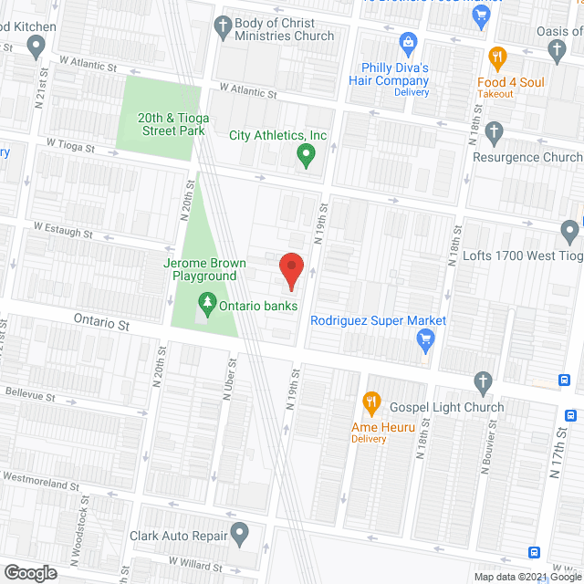 Map of the neighborhood around Christian Life Services