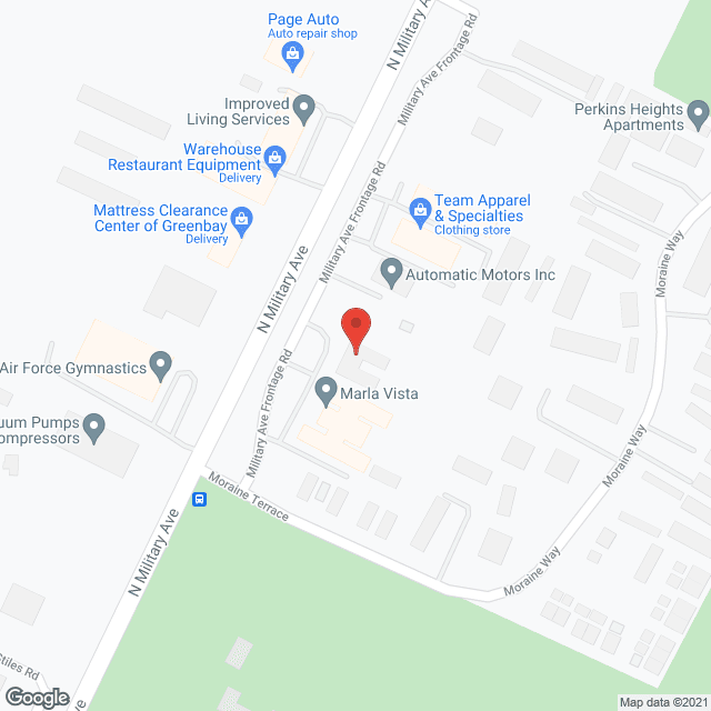Map of the neighborhood around Marla Vista Memory Care