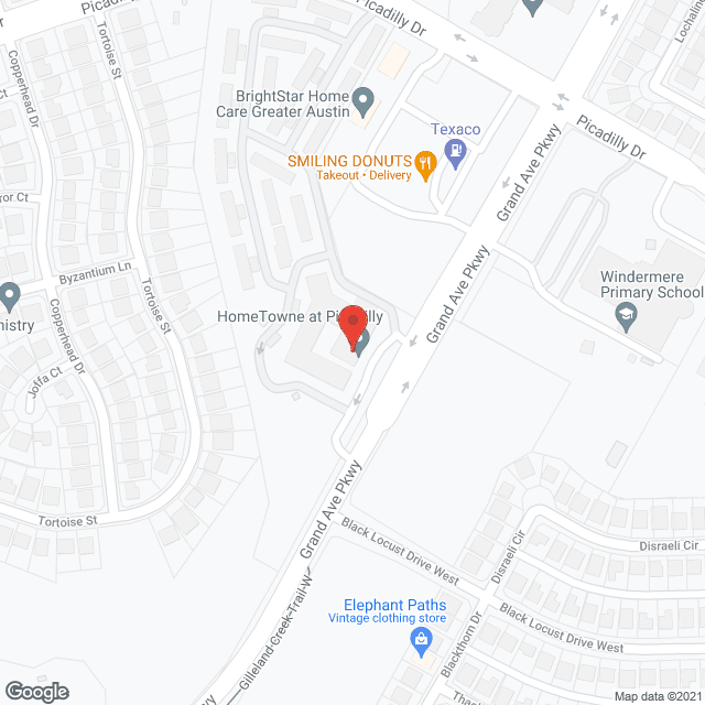 Map of the neighborhood around Hometown At Picadilly