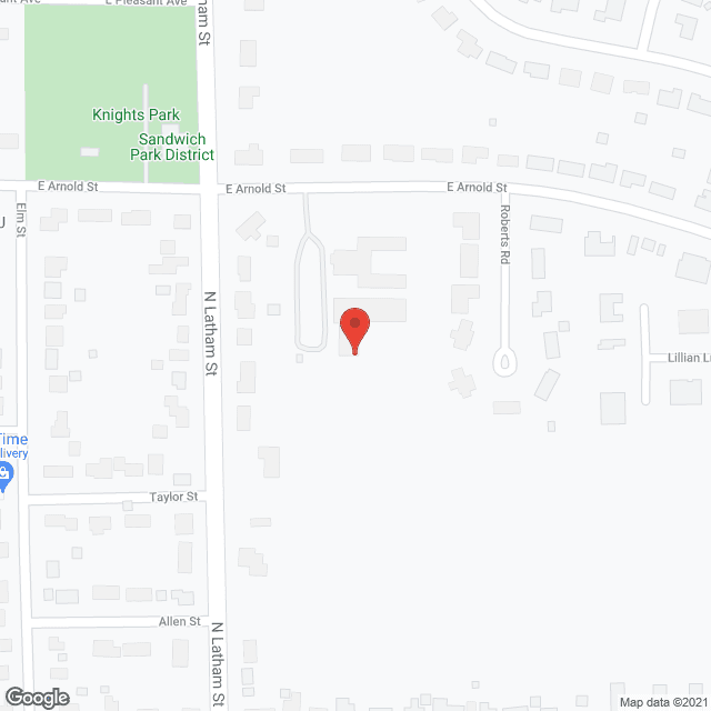 Map of the neighborhood around Iron Wood Estates of Sandwich