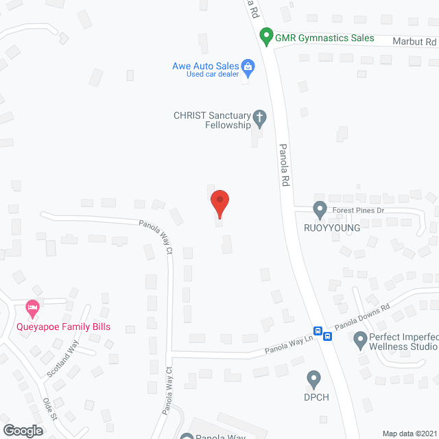 Map of the neighborhood around EKD Serenity Home