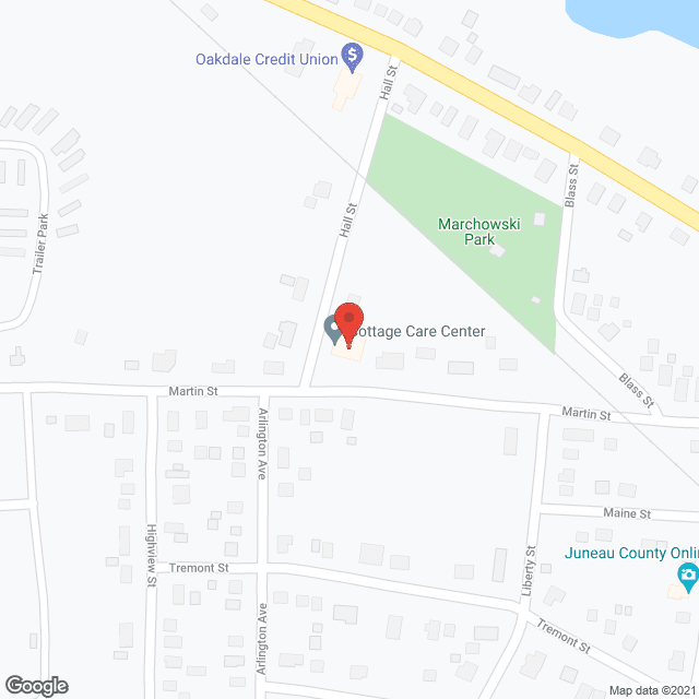 Map of the neighborhood around Cottage Care Center/Circle