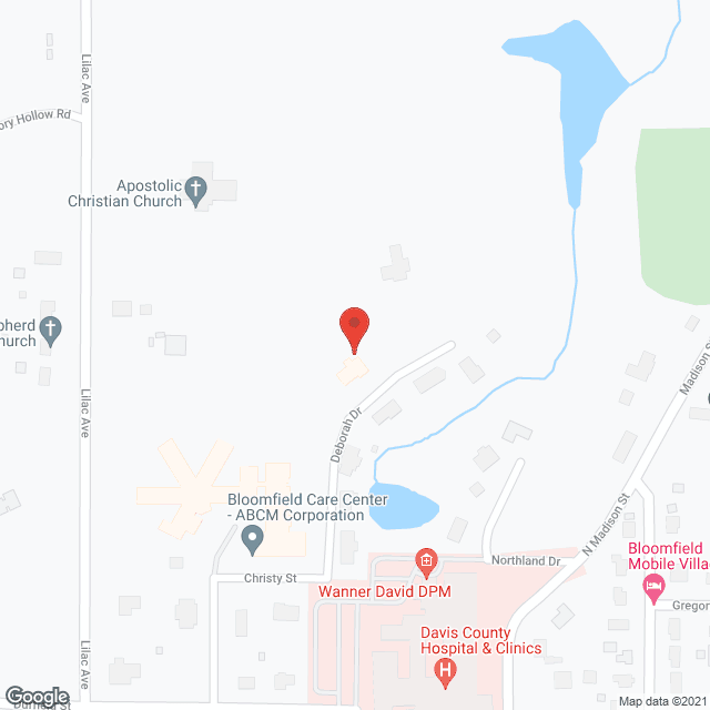 Map of the neighborhood around Mulberry Place Independent and Assisted Living